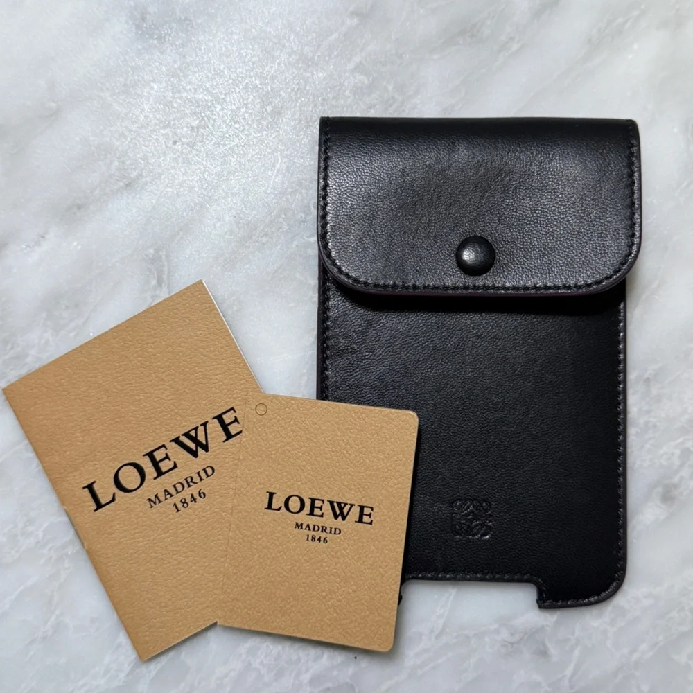 Vintage Loewe Black Leather iPod Holster